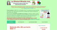 Desktop Screenshot of lemineralmiracle.com