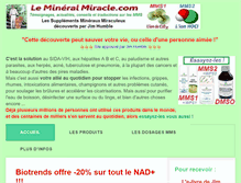 Tablet Screenshot of lemineralmiracle.com